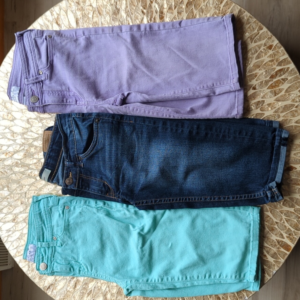 Bundle girls skimmers jean capris